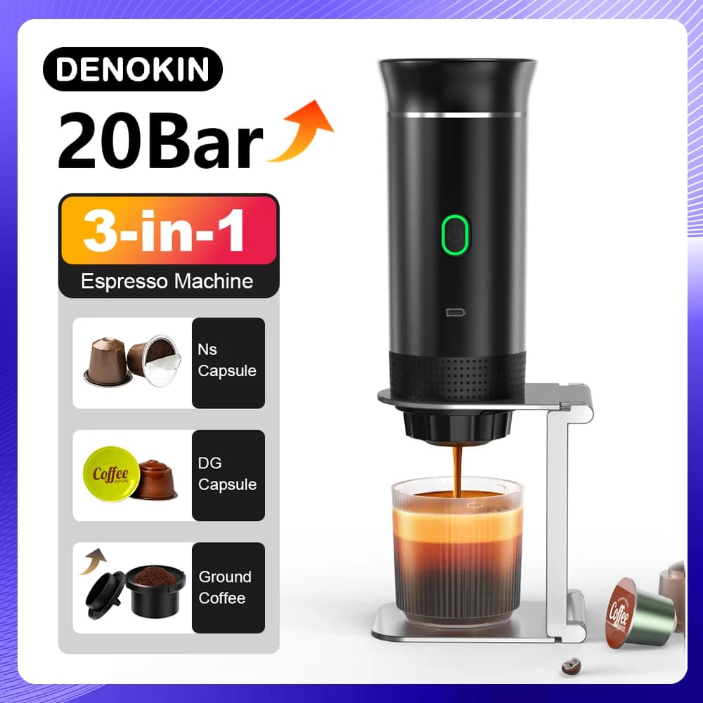 Mașină de cafea espresso portabilă 3 în 1