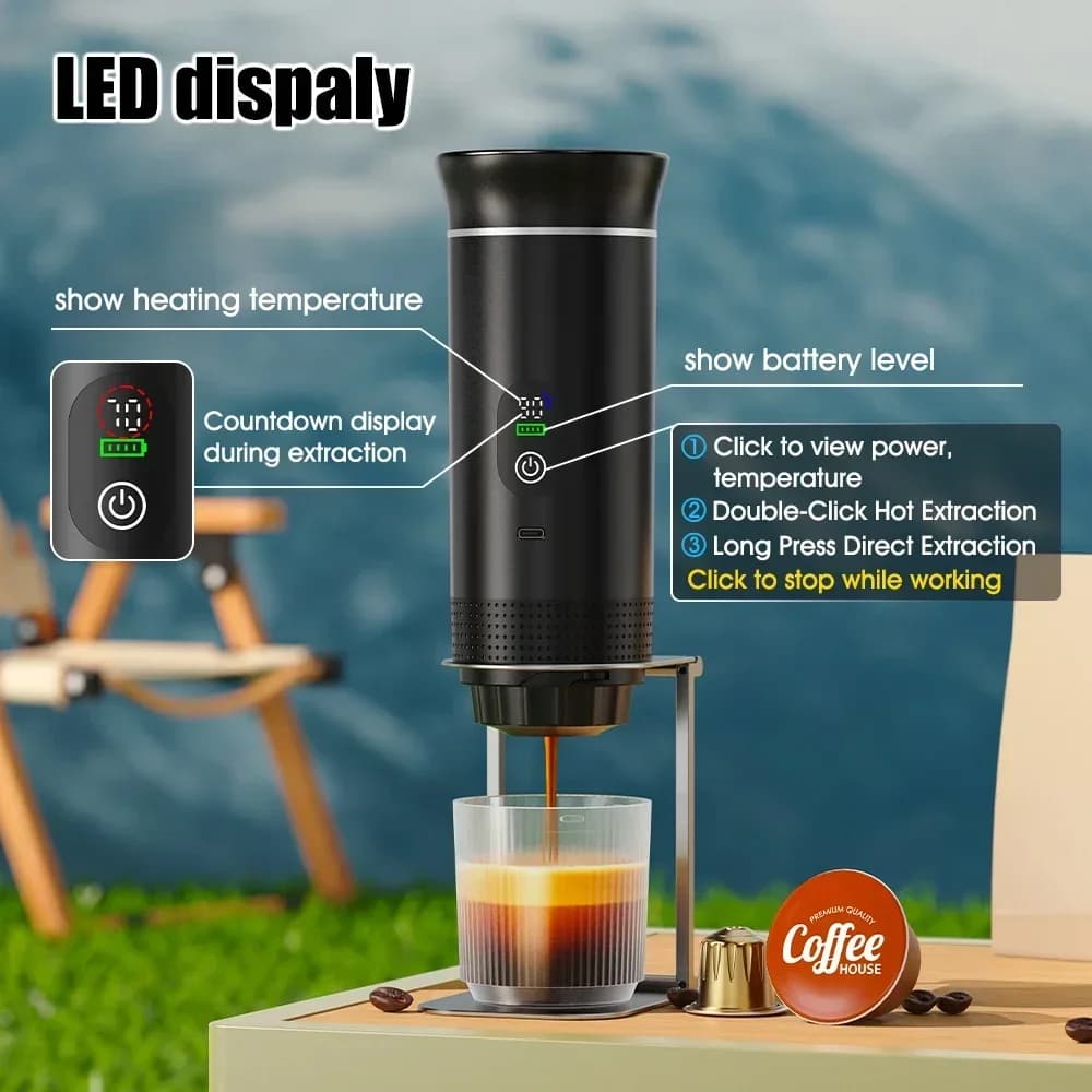 Mașină de cafea espresso portabilă 3 în 1