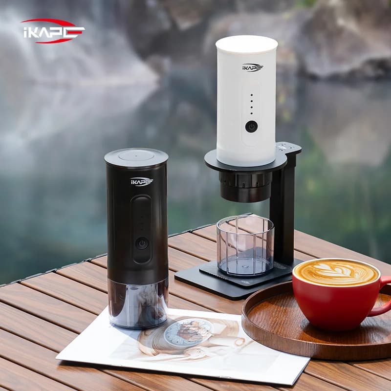 Espressor manual portabil Capsule 6 cafea măcinată