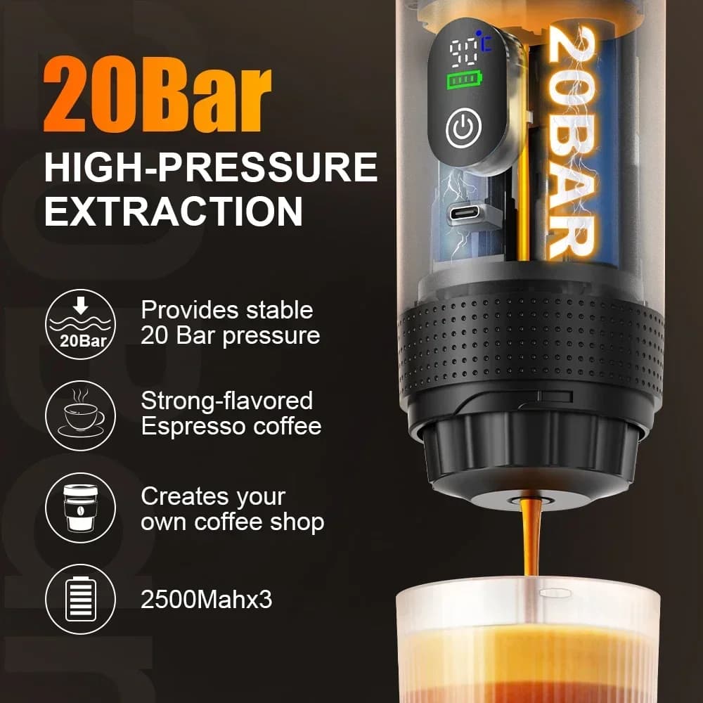 Mașină de cafea espresso portabilă 3 în 1