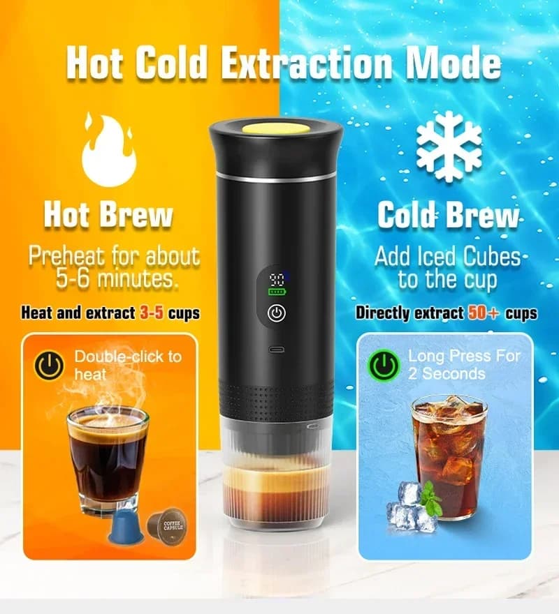 Mașină de cafea espresso portabilă 3 în 1