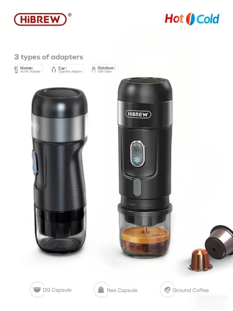 Mașină de cafea portabilă pentru capsule &amp; cafea măcinată